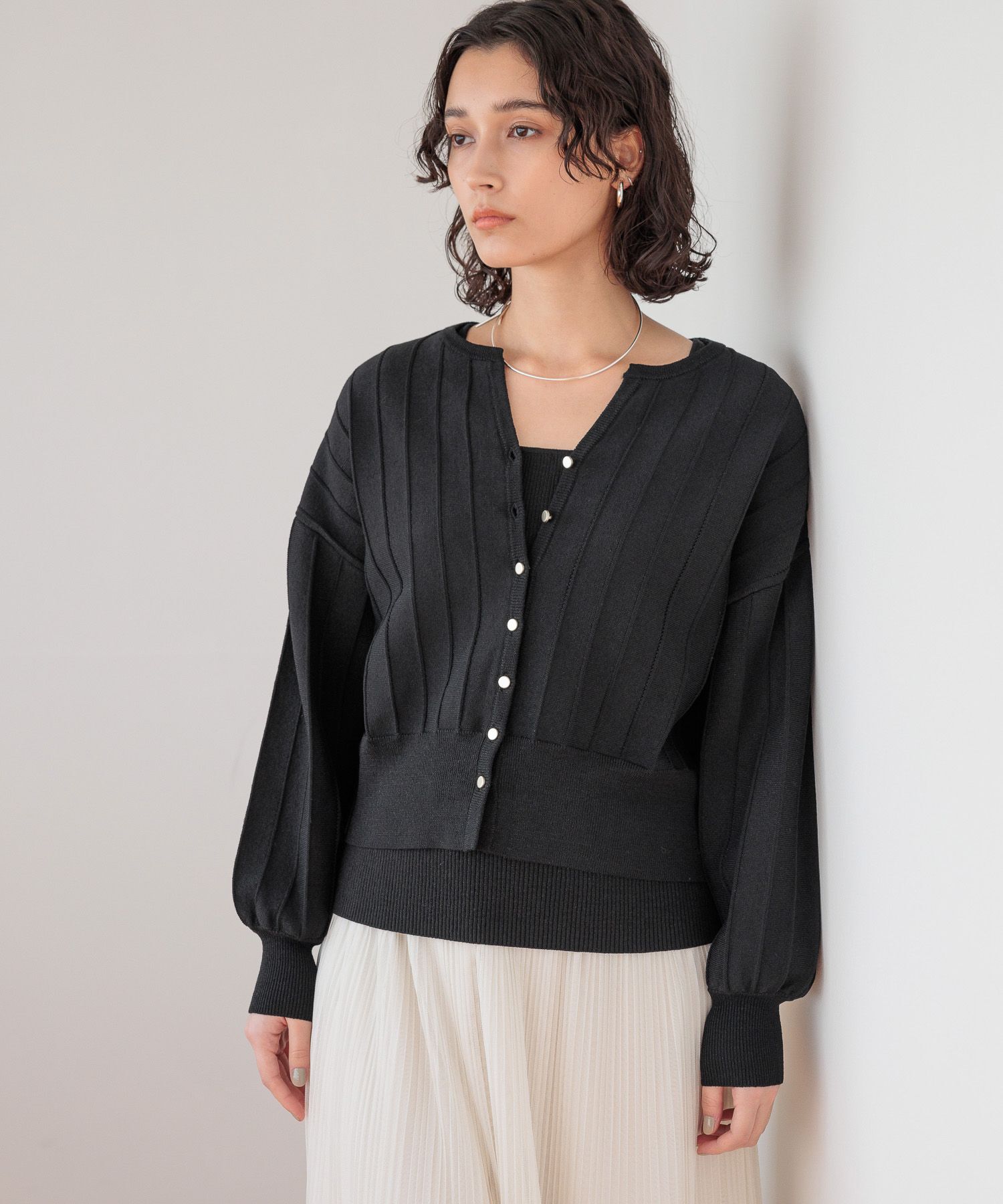 A part by 「アイレットアミショートカーディガン」|ニット・セーター|