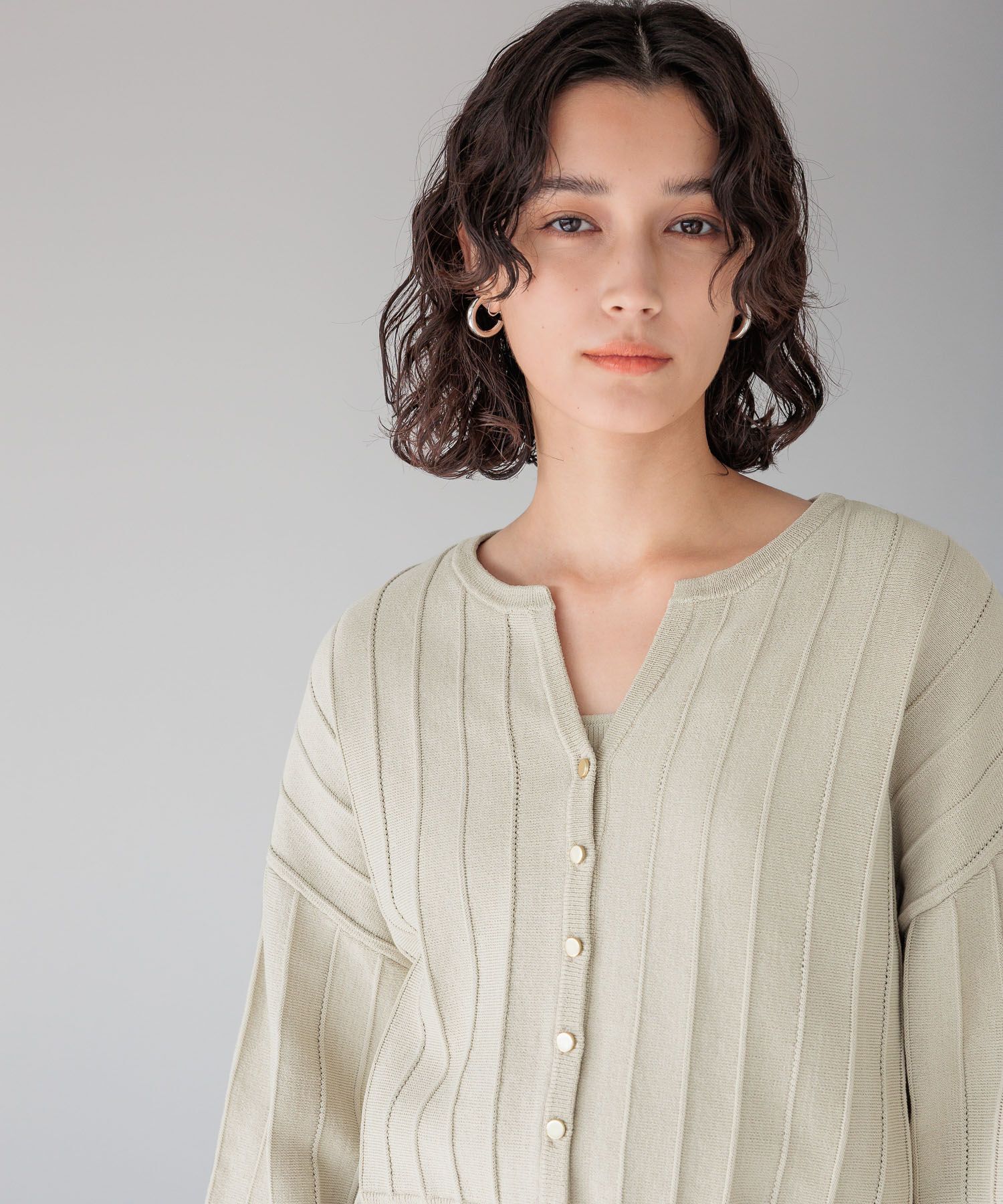 A part by 「アイレットアミショートカーディガン」|ニット・セーター|