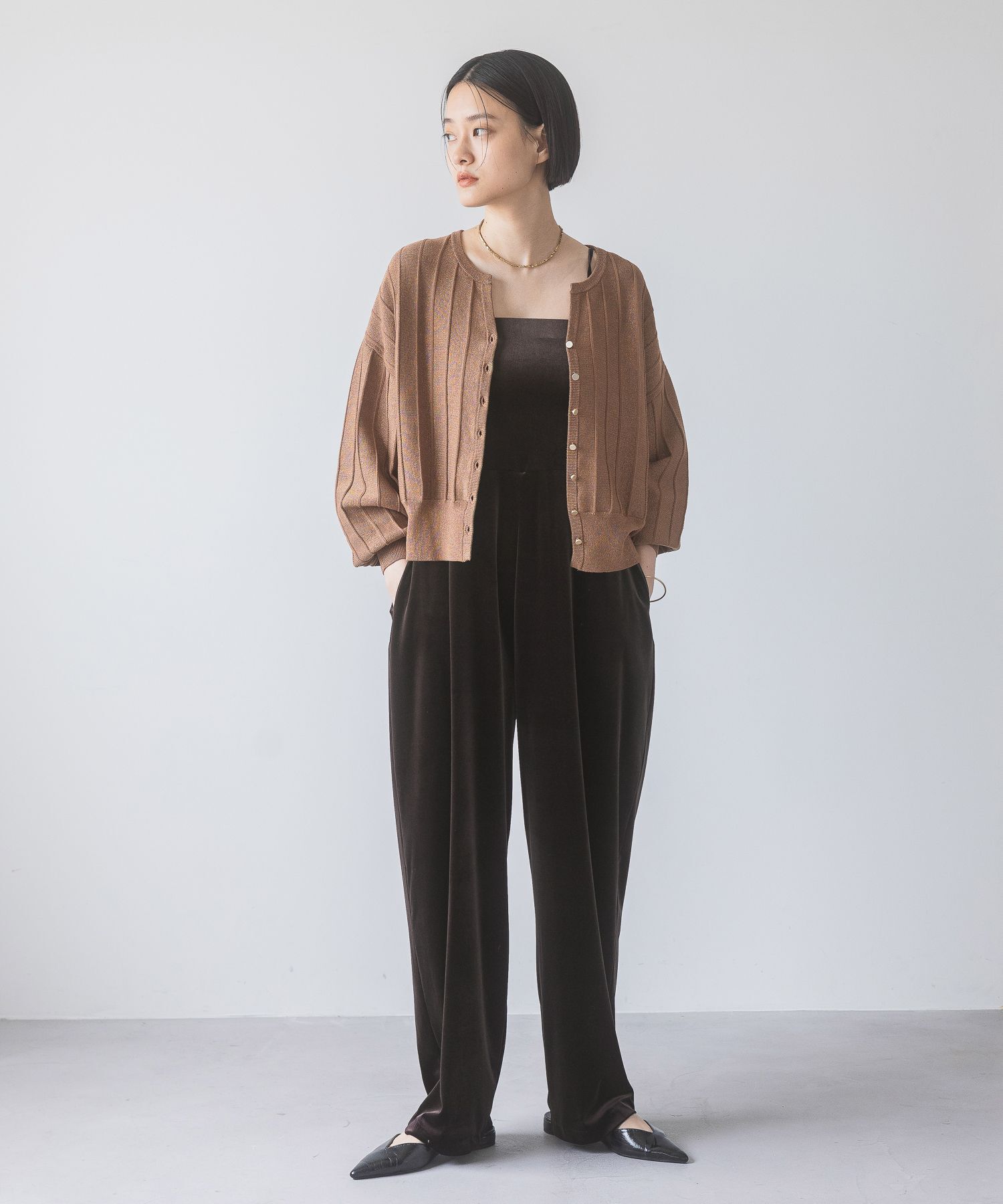 A part by 「アイレットアミショートカーディガン」|ニット・セーター|