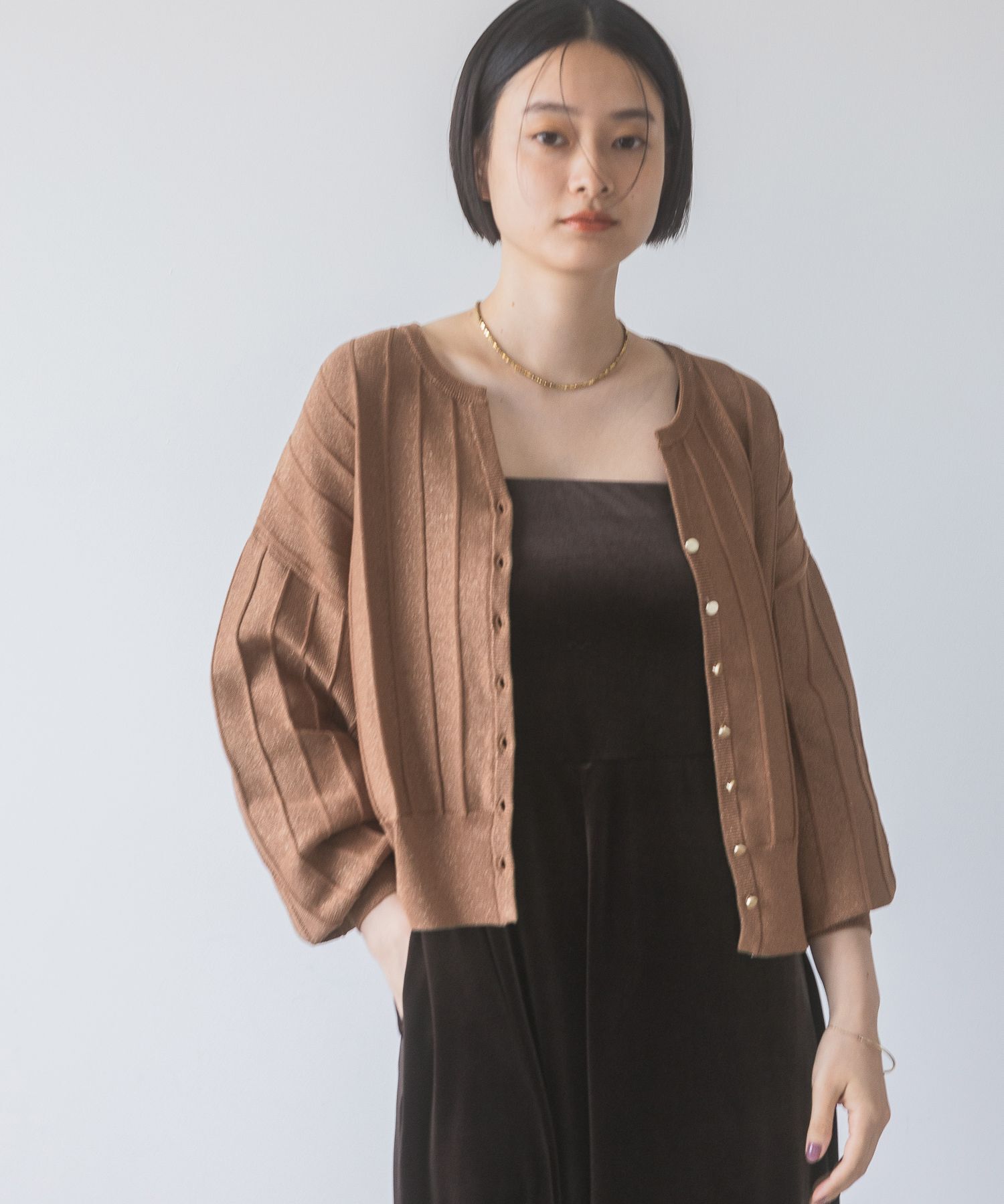 A part by 「アイレットアミショートカーディガン」|ニット・セーター|