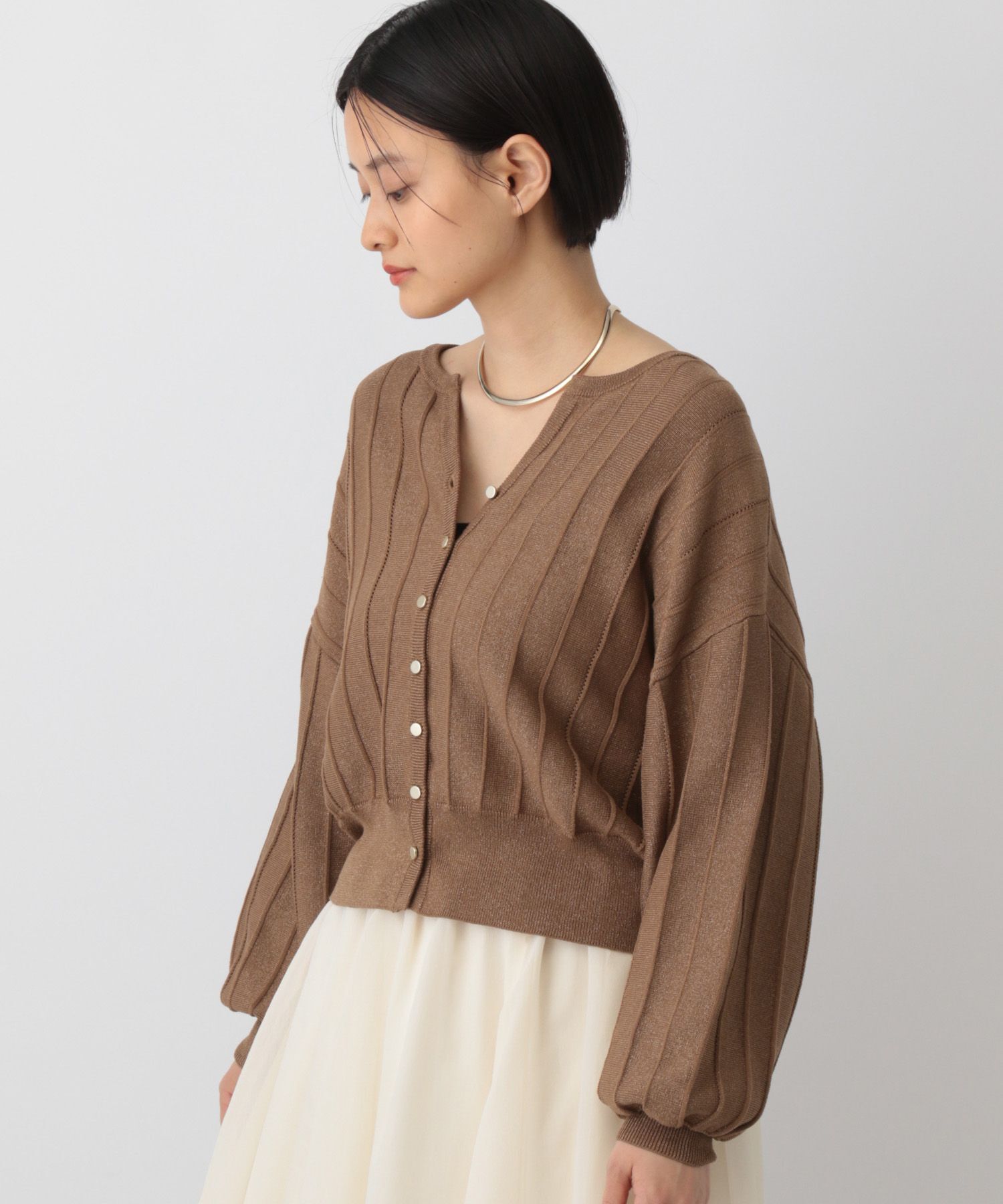 A part by 「アイレットアミショートカーディガン」|ニット・セーター|