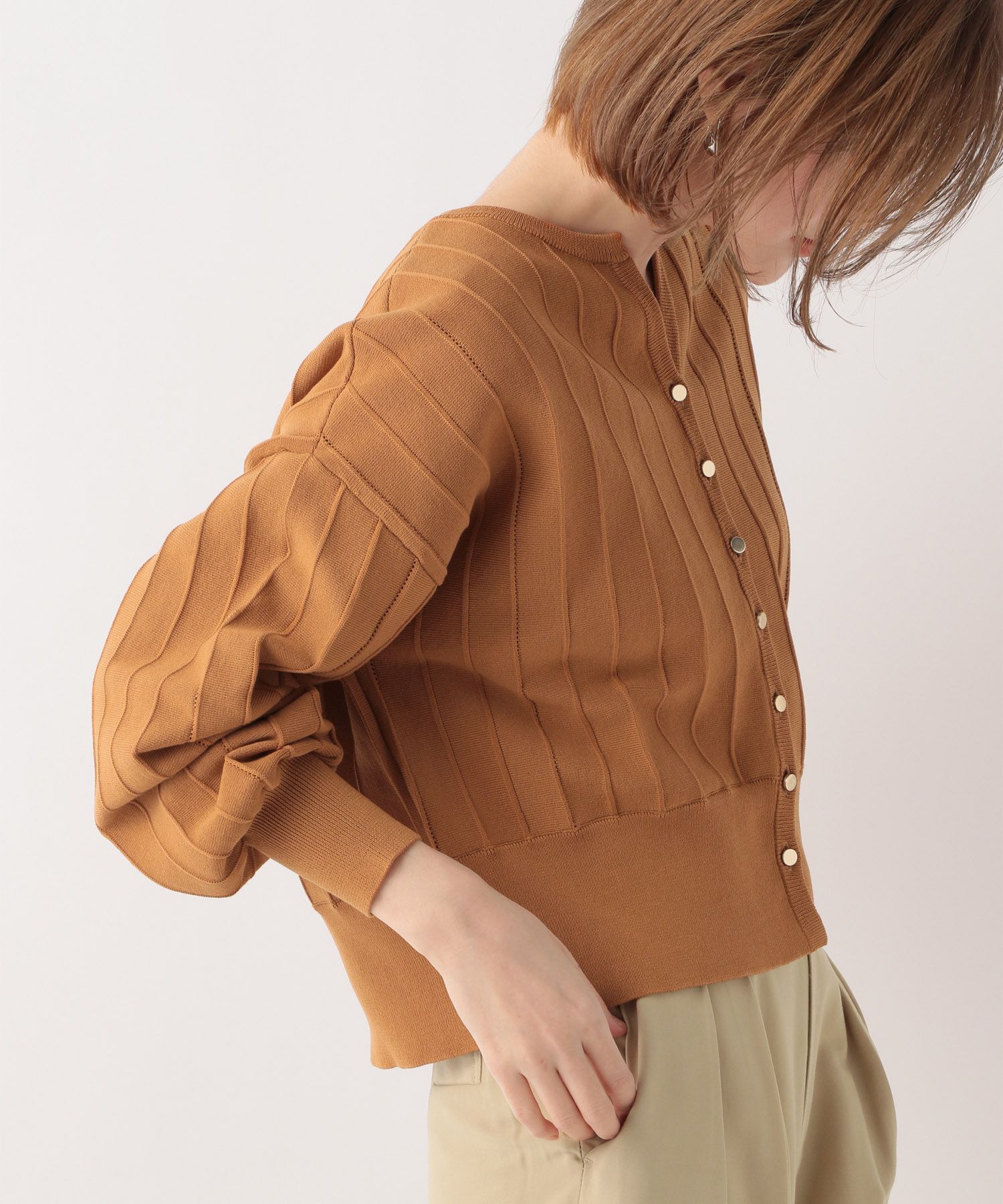 A part by 「アイレットアミショートカーディガン」|ニット・セーター|