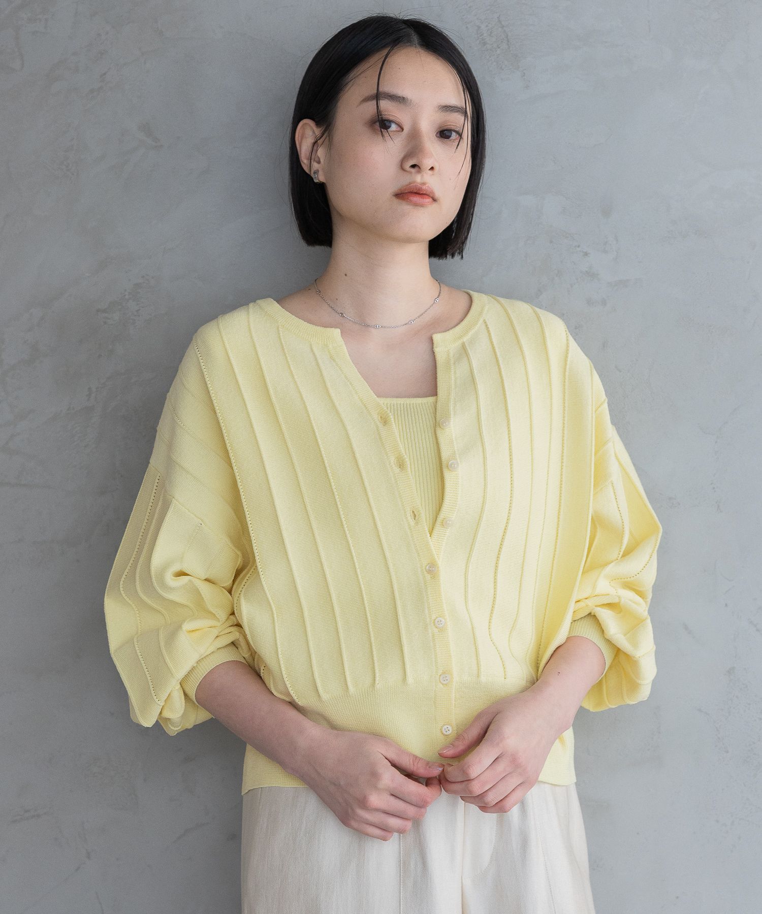 A part by 「アイレットアミショートカーディガン」|ニット・セーター|