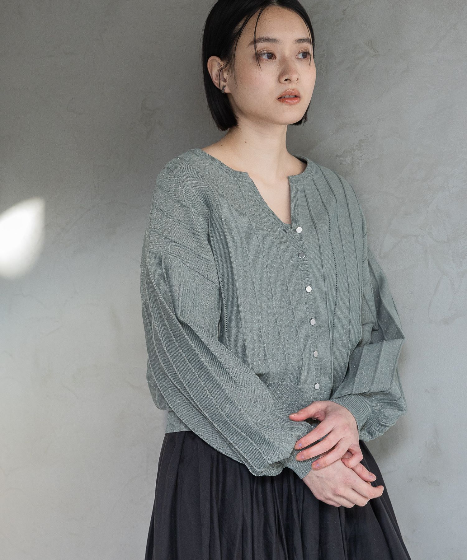 A part by 「アイレットアミショートカーディガン」|ニット・セーター|