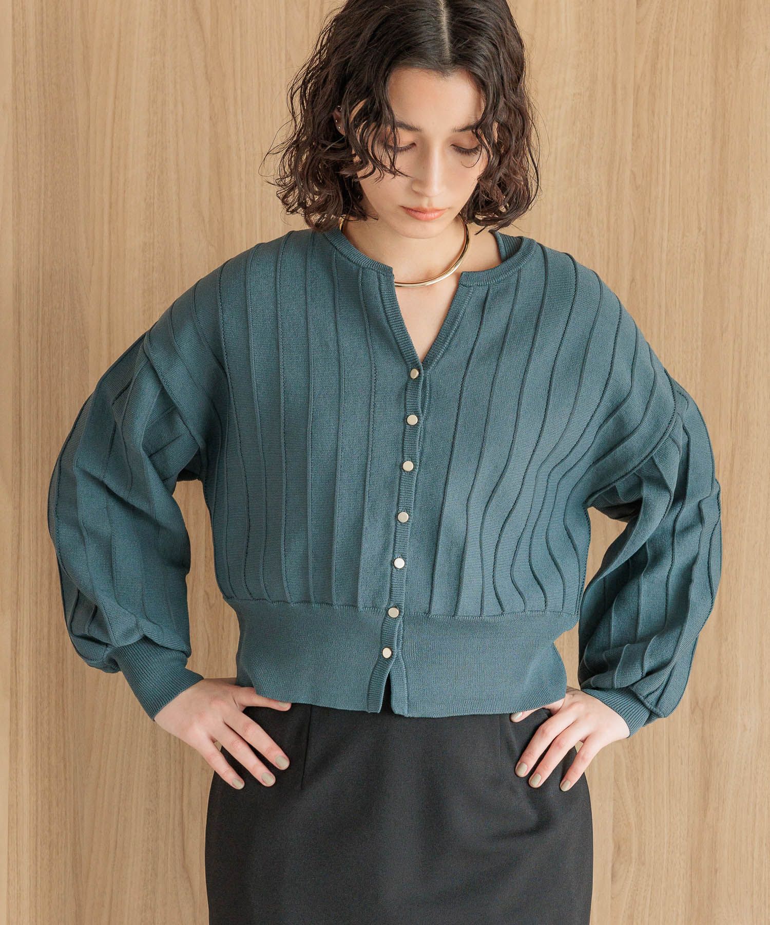 A part by 「アイレットアミショートカーディガン」|ニット・セーター|