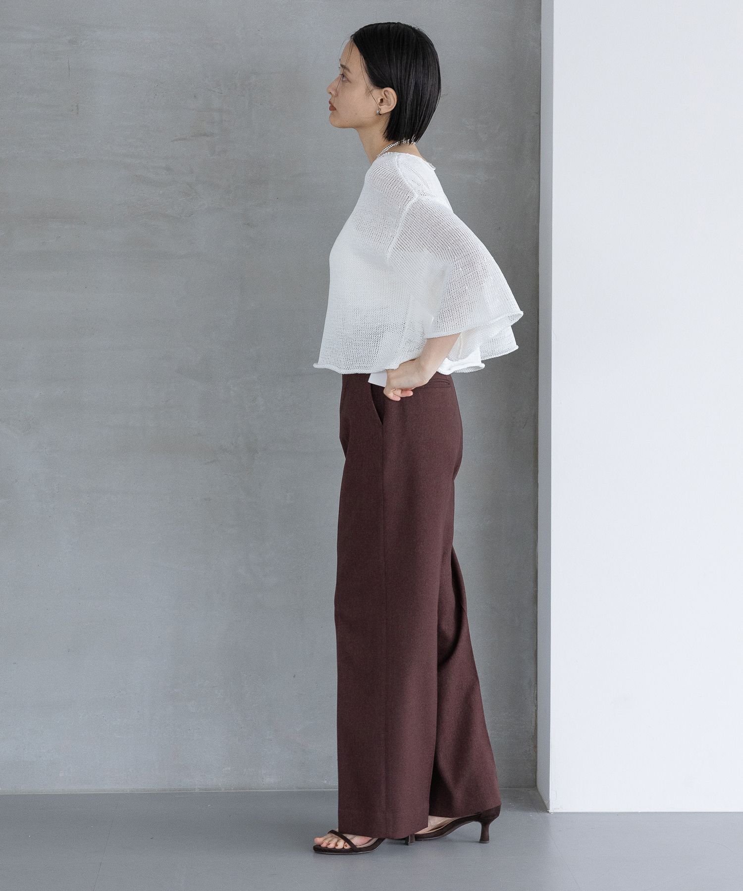 A part by 「ルーズニットプルオーバー_6分袖」|ニット・セーター|