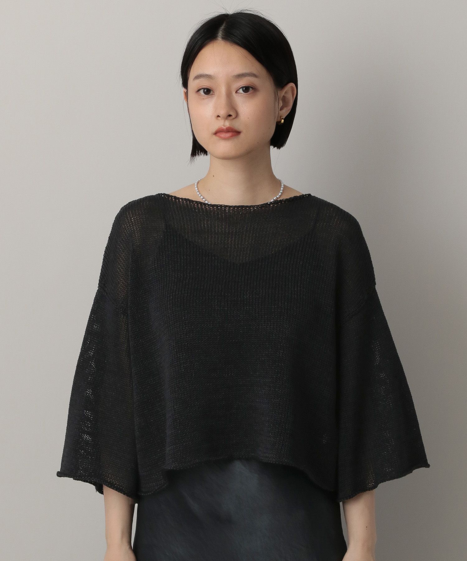 A part by 「ルーズニットプルオーバー_6分袖」|ニット・セーター|