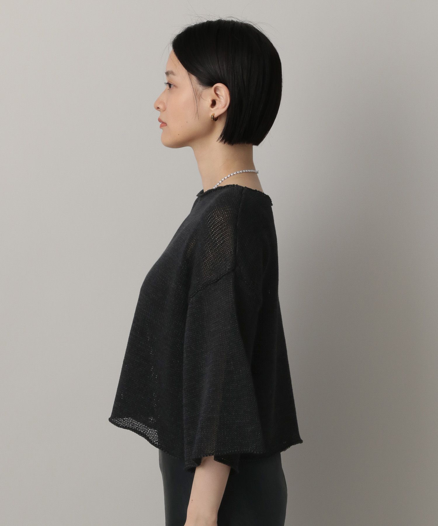 A part by 「ルーズニットプルオーバー_6分袖」|ニット・セーター|