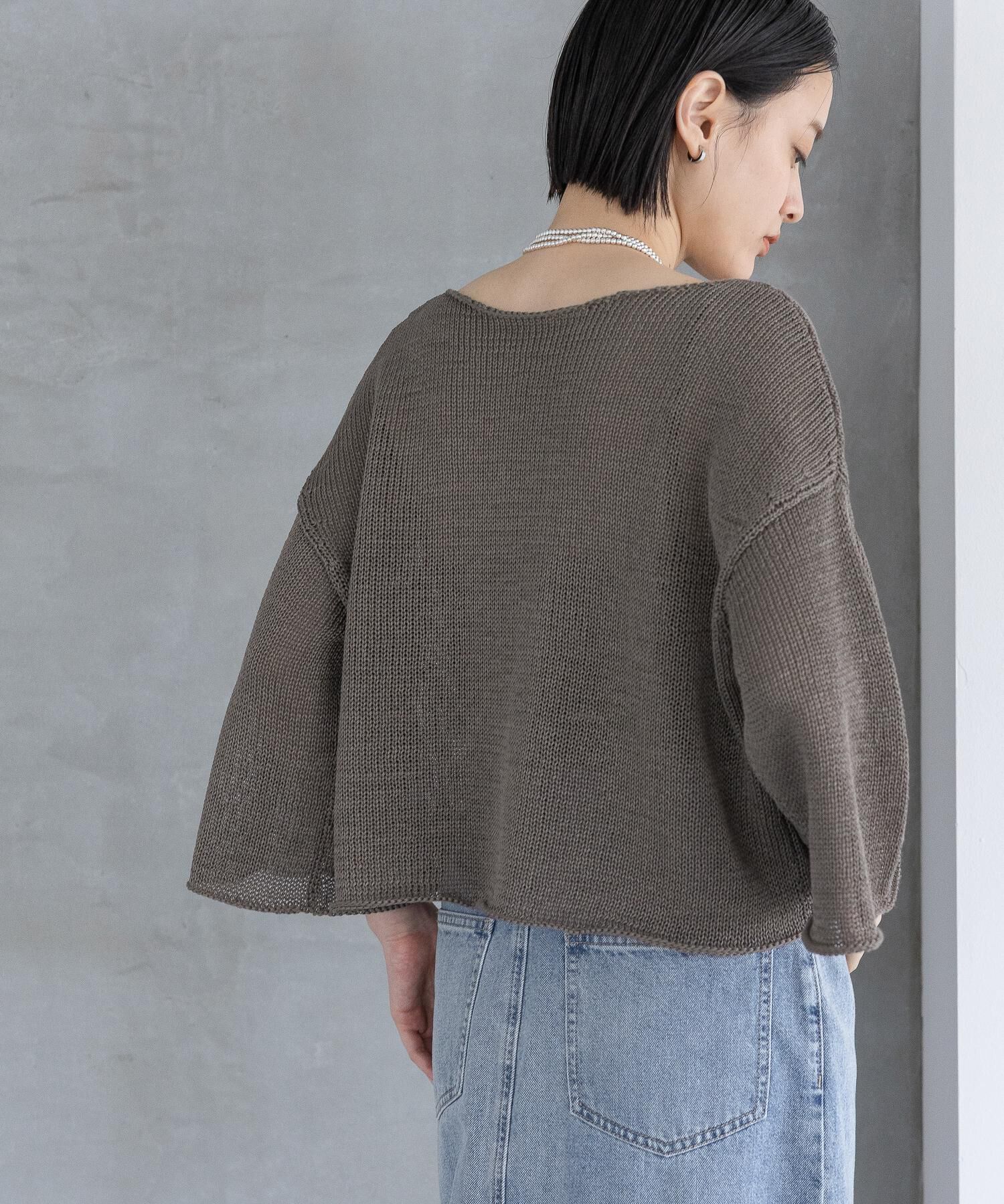 A part by 「ルーズニットプルオーバー_6分袖」|ニット・セーター|