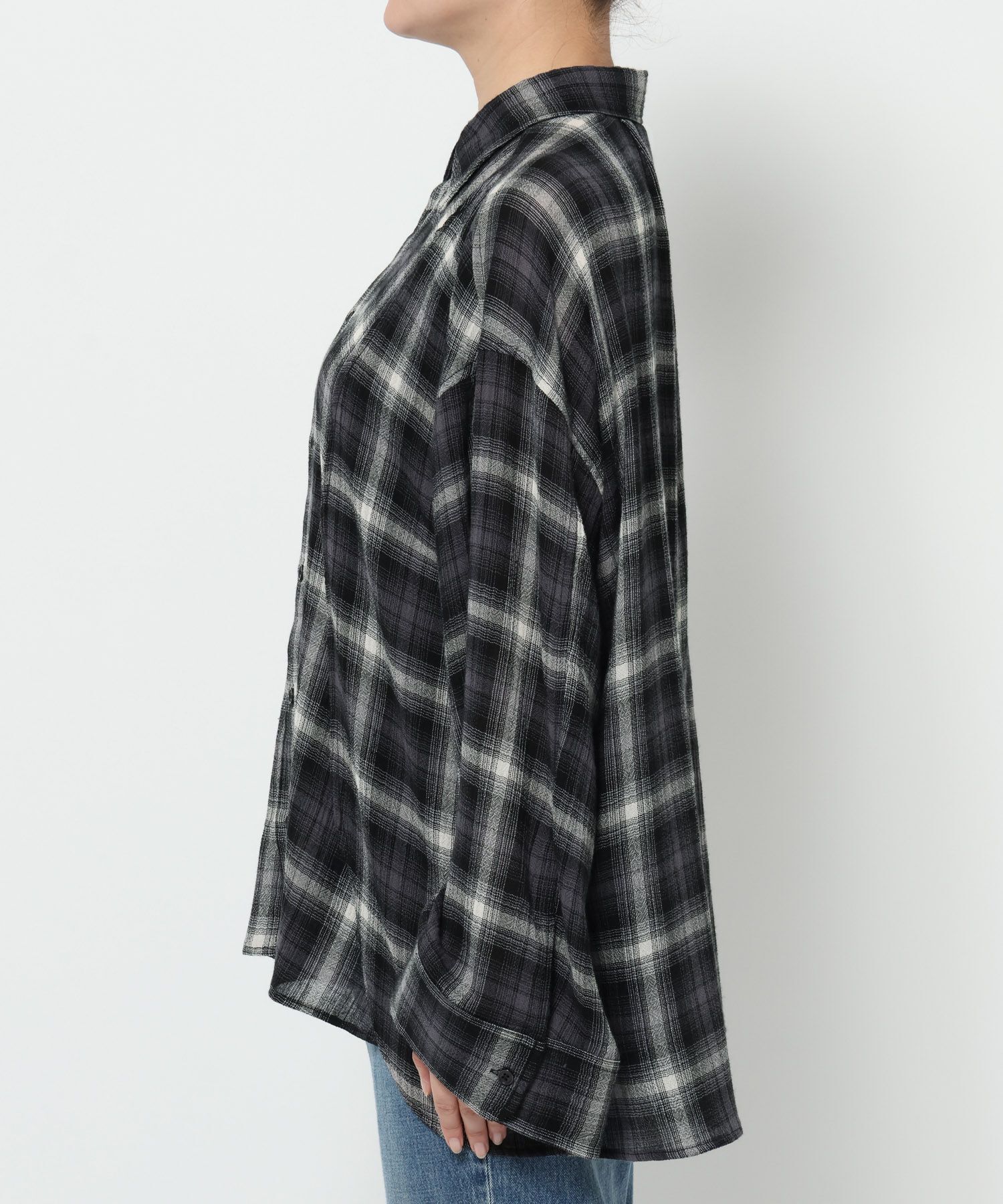 LOWRYS FARM「オンブレチェックシャツ」|シャツ・ブラウス|