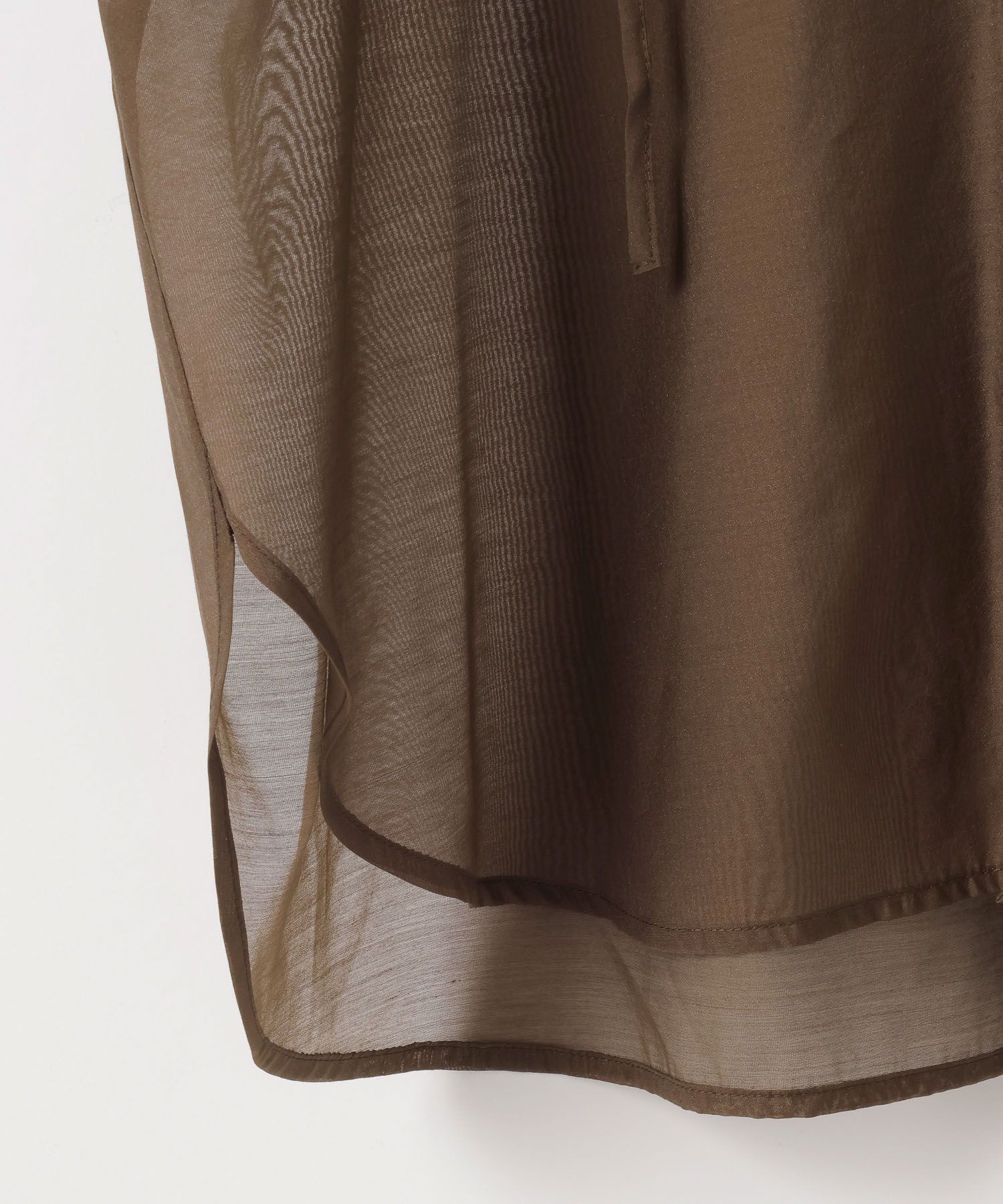 LOWRYS FARM「シアーフードシャツ」|シャツ・ブラウス|