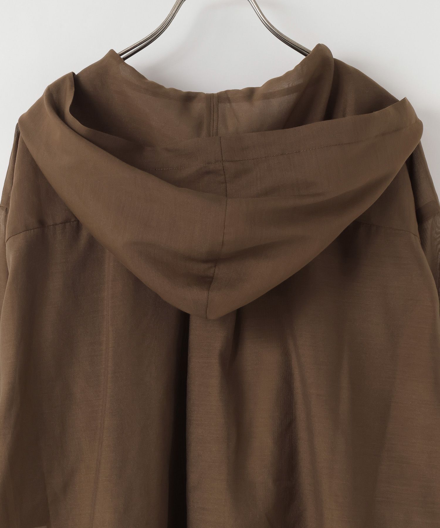 LOWRYS FARM「シアーフードシャツ」|シャツ・ブラウス|