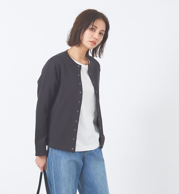 collex「シルケット裏毛カーディガン」|カーディガン|