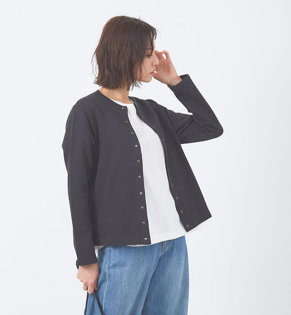 collex「シルケット裏毛カーディガン」|カーディガン|