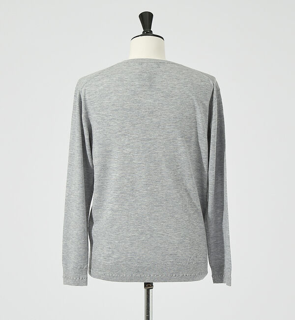 ABAHOUSE「【カシミヤブレンド】ハイゲージ クルーネック ニット」|ニット・セーター|