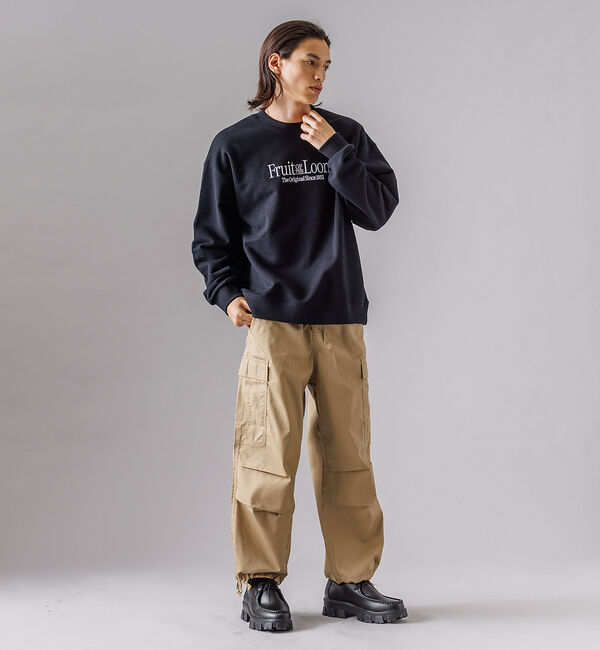 ABAHOUSE「【FRUIT OF THE LOOM】エンブレム 刺繍 ヘビーオンス ルーズ ク」|スウェット・ジャージ|