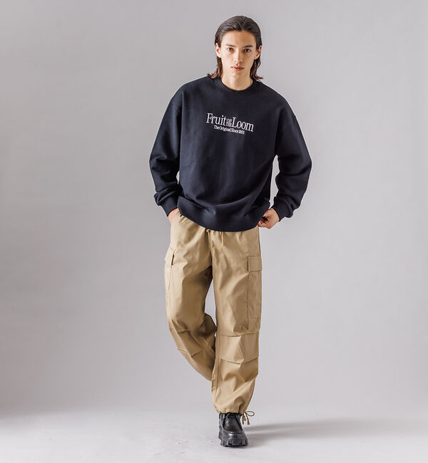 ABAHOUSE「【FRUIT OF THE LOOM】エンブレム 刺繍 ヘビーオンス ルーズ ク」|スウェット・ジャージ|