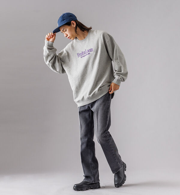 ABAHOUSE「【FRUIT OF THE LOOM】エンブレム 刺繍 ヘビーオンス ルーズ ク」|スウェット・ジャージ|