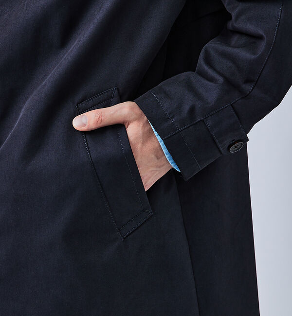 ABAHOUSE「【玉虫ツイル】ステンカラーコート / スプリングコート」|ステンカラーコート|