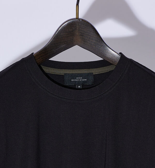 ABAHOUSE「【クルーネック】ストレッチ ポンチ 半袖Tシャツ」|Tシャツ・カットソー|