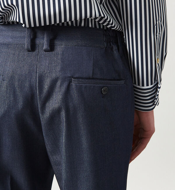 ABAHOUSE「デニムライク スリムテーパード スラックス」|その他|