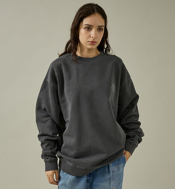 ABAHOUSE「【POLER/ポーラー】EMB PIGMENT DYE CREW/ピグメント加工」|スウェット・ジャージ|