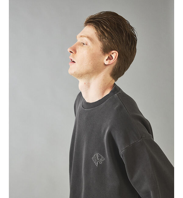 ABAHOUSE「【POLER/ポーラー】EMB PIGMENT DYE CREW/ピグメント加工」|スウェット・ジャージ|