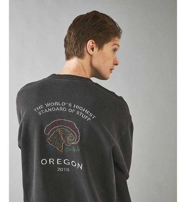 ABAHOUSE「【POLER/ポーラー】EMB PIGMENT DYE CREW/ピグメント加工」|スウェット・ジャージ|