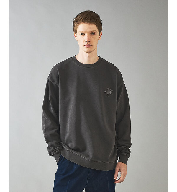 ABAHOUSE「【POLER/ポーラー】EMB PIGMENT DYE CREW/ピグメント加工」|スウェット・ジャージ|