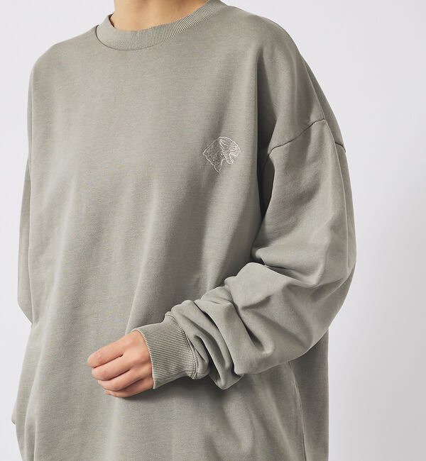 ABAHOUSE「【POLER/ポーラー】EMB PIGMENT DYE CREW/ピグメント加工」|スウェット・ジャージ|