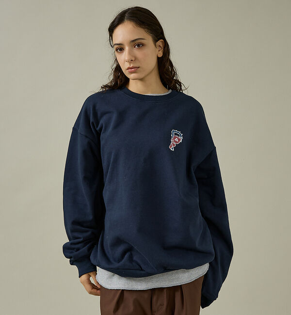 ABAHOUSE「【POLER/ポーラー】BIG LOGO CREW/ビッグロゴ クルーネックスウ」|スウェット・ジャージ|