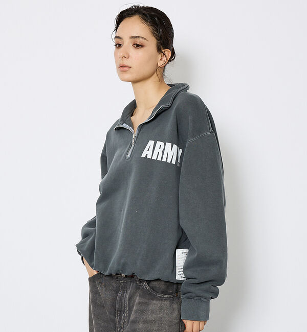 ABAHOUSE「【JOHNBULL/ジョンブル】ARMY スウェットハーフジップ /プルオーバー」|スウェット・ジャージ|