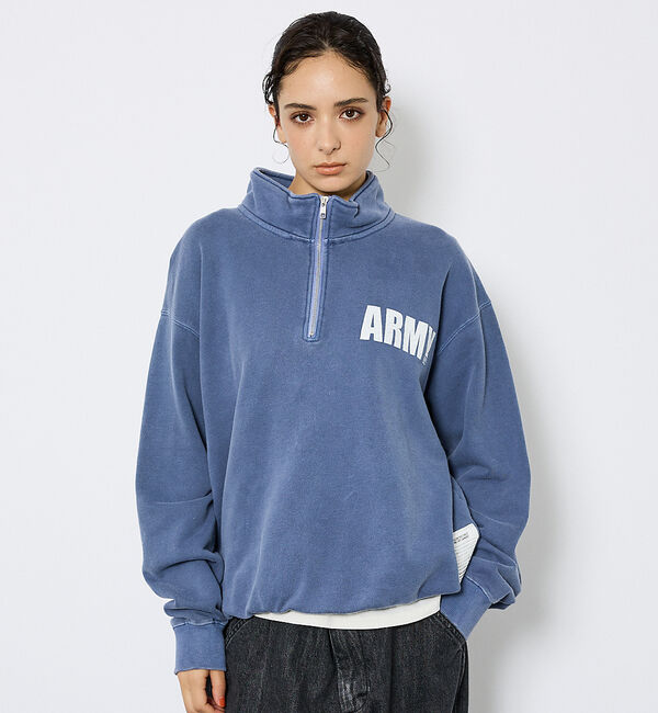 ABAHOUSE「【JOHNBULL/ジョンブル】ARMY スウェットハーフジップ /プルオーバー」|スウェット・ジャージ|
