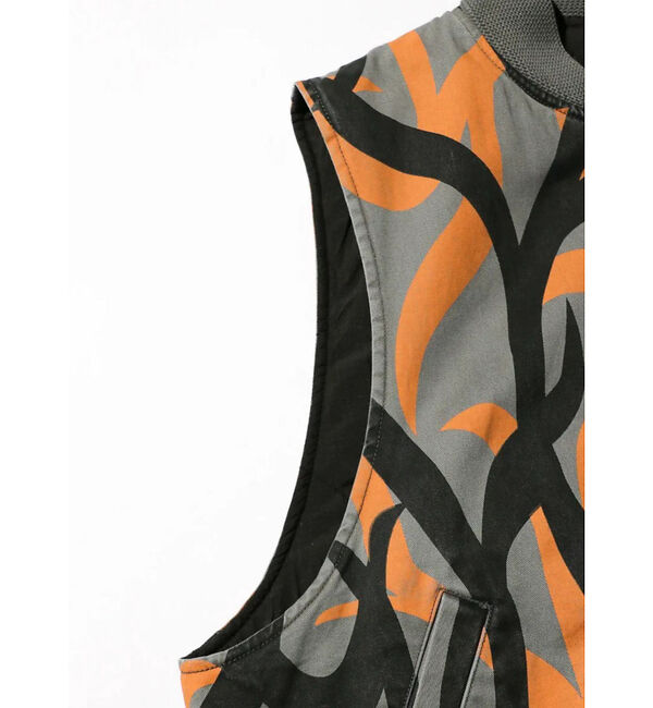 ABAHOUSE「【MADE IN STANDARD】PRINTED MA-1 VEST REVE」|ベスト・ジレ|
