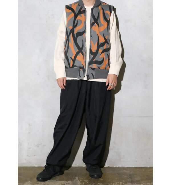 ABAHOUSE「【MADE IN STANDARD】PRINTED MA-1 VEST REVE」|ベスト・ジレ|