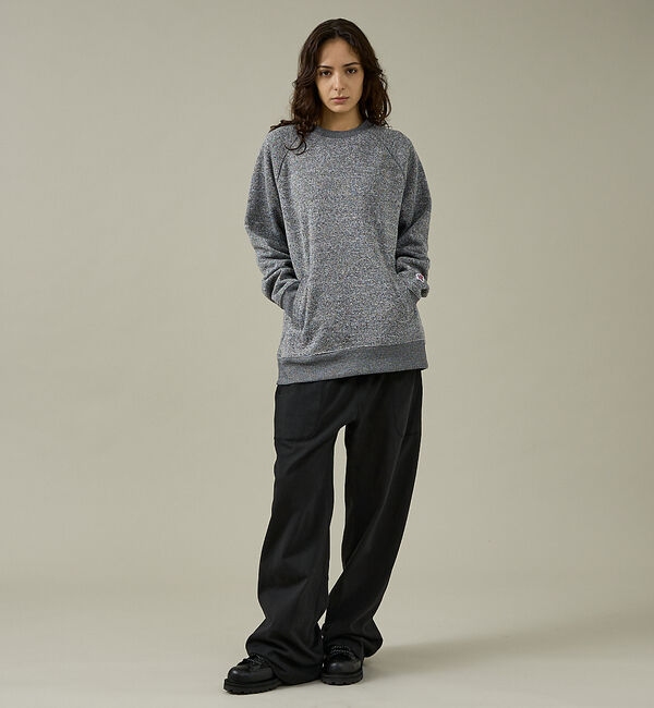 ABAHOUSE「【JEMORGAN /ジェーイーモーガン】ニットフリースクルーネックトレーナー/」|スウェット・ジャージ|