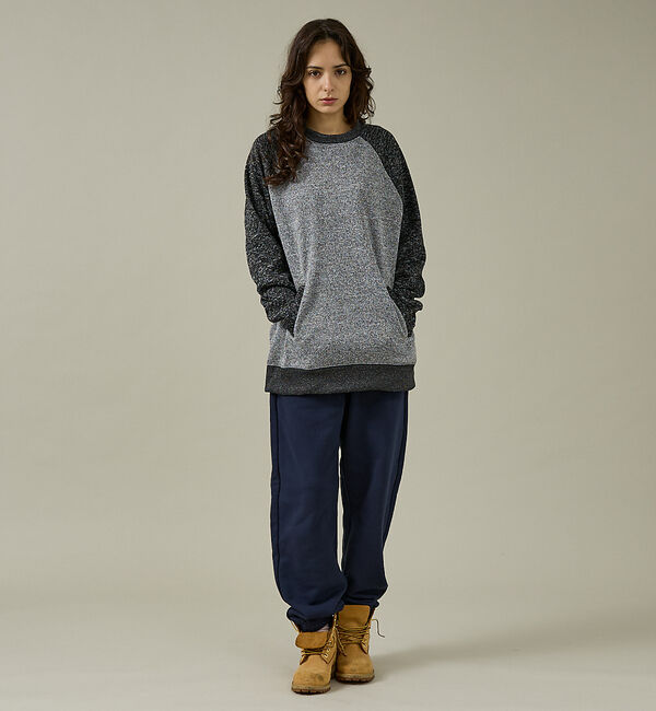 ABAHOUSE「【JEMORGAN /ジェーイーモーガン】ニットフリースクルーネックトレーナー/」|スウェット・ジャージ|