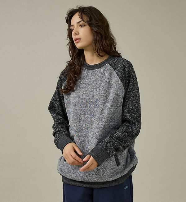 ABAHOUSE「【JEMORGAN /ジェーイーモーガン】ニットフリースクルーネックトレーナー/」|スウェット・ジャージ|