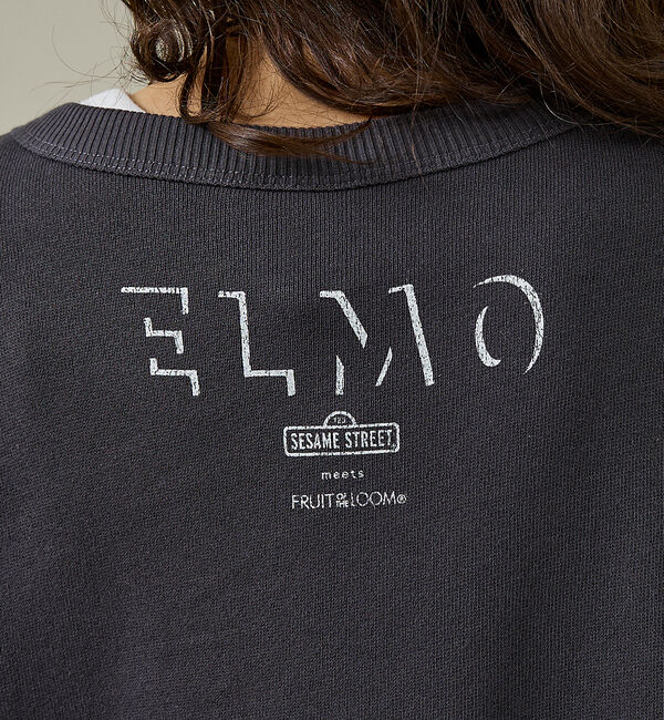 ABAHOUSE「【FRUIT OF THE LOOM】ロングスリーブ甘編み裏毛3/ELMO/ユニ」|スウェット・ジャージ|