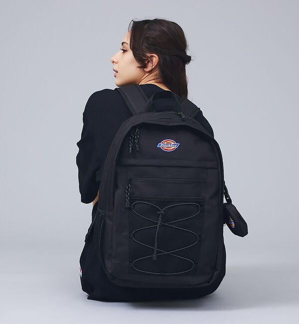 ABAHOUSE「【DICKIES/ディッキーズ】BASIC BAG PACK/ミニポーチ付き ロ」|リュック|ブラック
