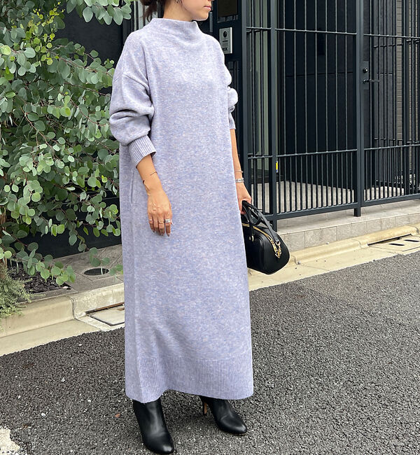 Rouge vif「MIX調ニットロングワンピース」|ワンピース|