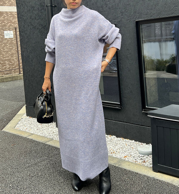 Rouge vif「MIX調ニットロングワンピース」|ワンピース|