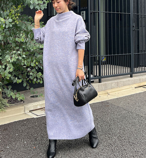 Rouge vif「MIX調ニットロングワンピース」|ワンピース|