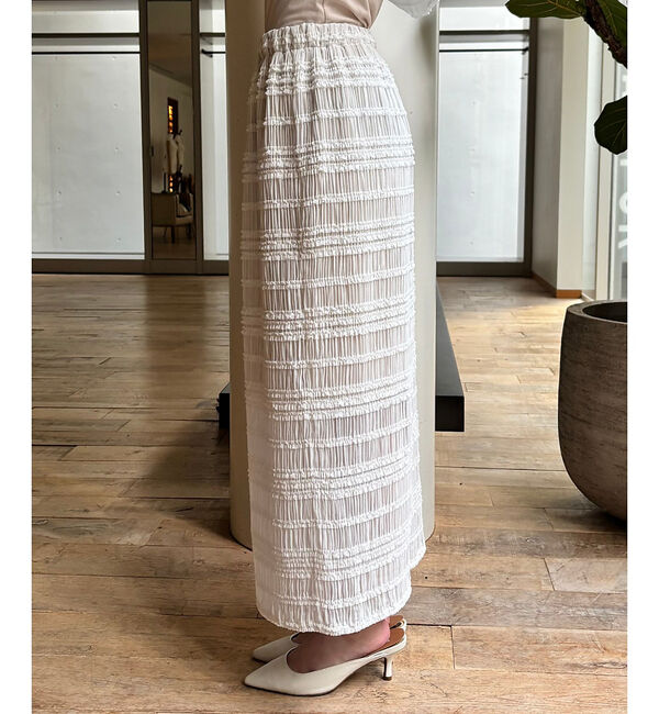 Rouge vif「【一部店舗限定】シャーリングタイトスカート」|スカート|