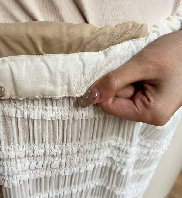 Rouge vif「【一部店舗限定】シャーリングタイトスカート」|スカート|