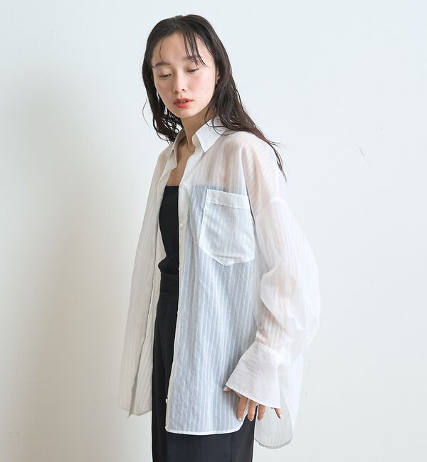 Rouge vif「【定番人気】【ロングセラー】バックツイストシャツ」|シャツ・ブラウス|