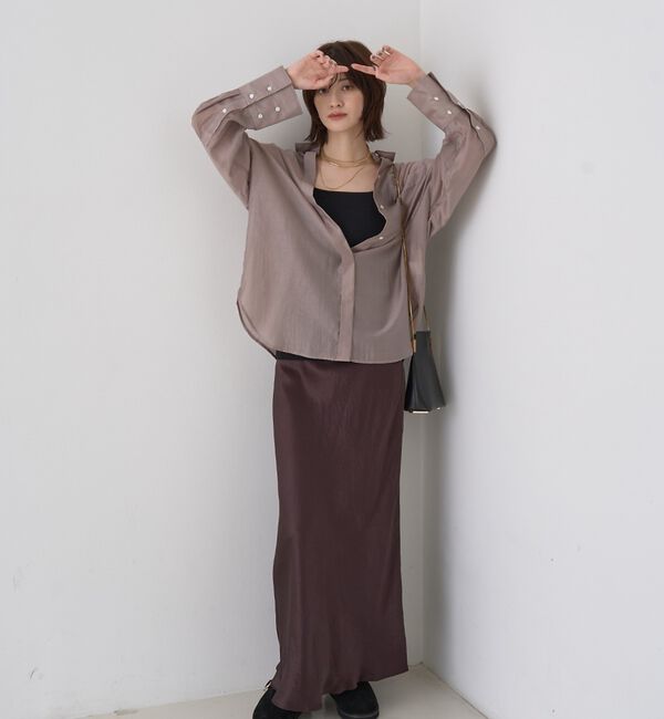 Rouge vif「【定番人気】【ロングセラー】バックツイストシャツ」|シャツ・ブラウス|