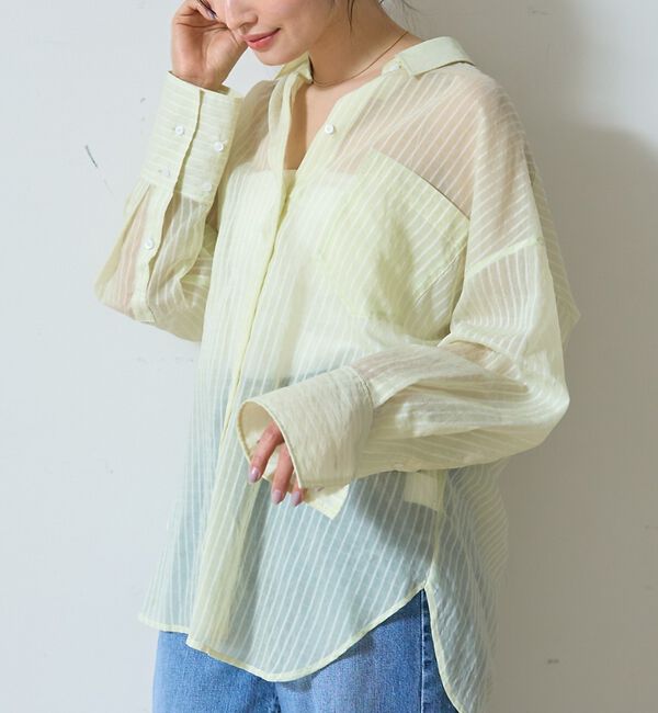 Rouge vif「【定番人気】【ロングセラー】バックツイストシャツ」|シャツ・ブラウス|