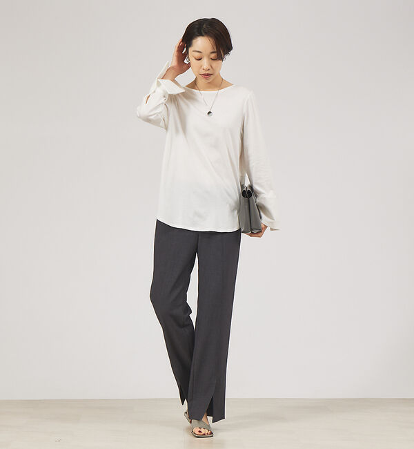 qualite「カフスフレアカットソー」|Tシャツ・カットソー|