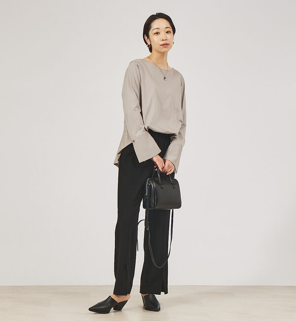 qualite「カフスフレアカットソー」|Tシャツ・カットソー|